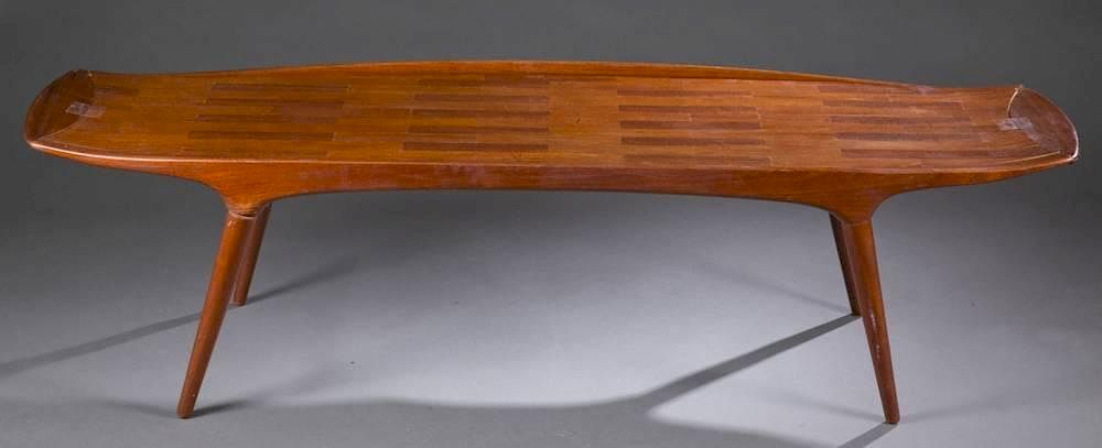 Appraisal: Danish modern oblong coffee table M K A Mogens Kold