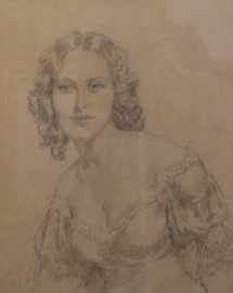 Appraisal: Norman Lindsay - Emma pencil signed 'NL' lower right x