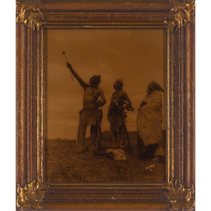 Appraisal: Edward Sheriff Curtis orotone The Oath Asparoke signed Curtis L