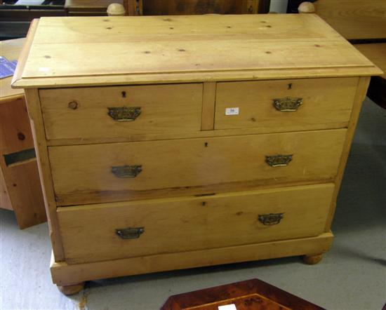 Appraisal: Pine chest of two short over two long drawers