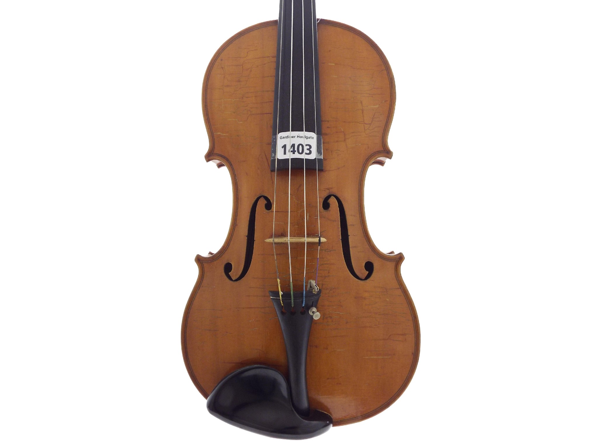 Appraisal: German violin by and labelled Karl Hofner Schoenbach Bohemia Imitation