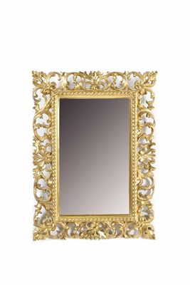 Appraisal: A pair of Florentine giltwood mirrors each with a rectangular