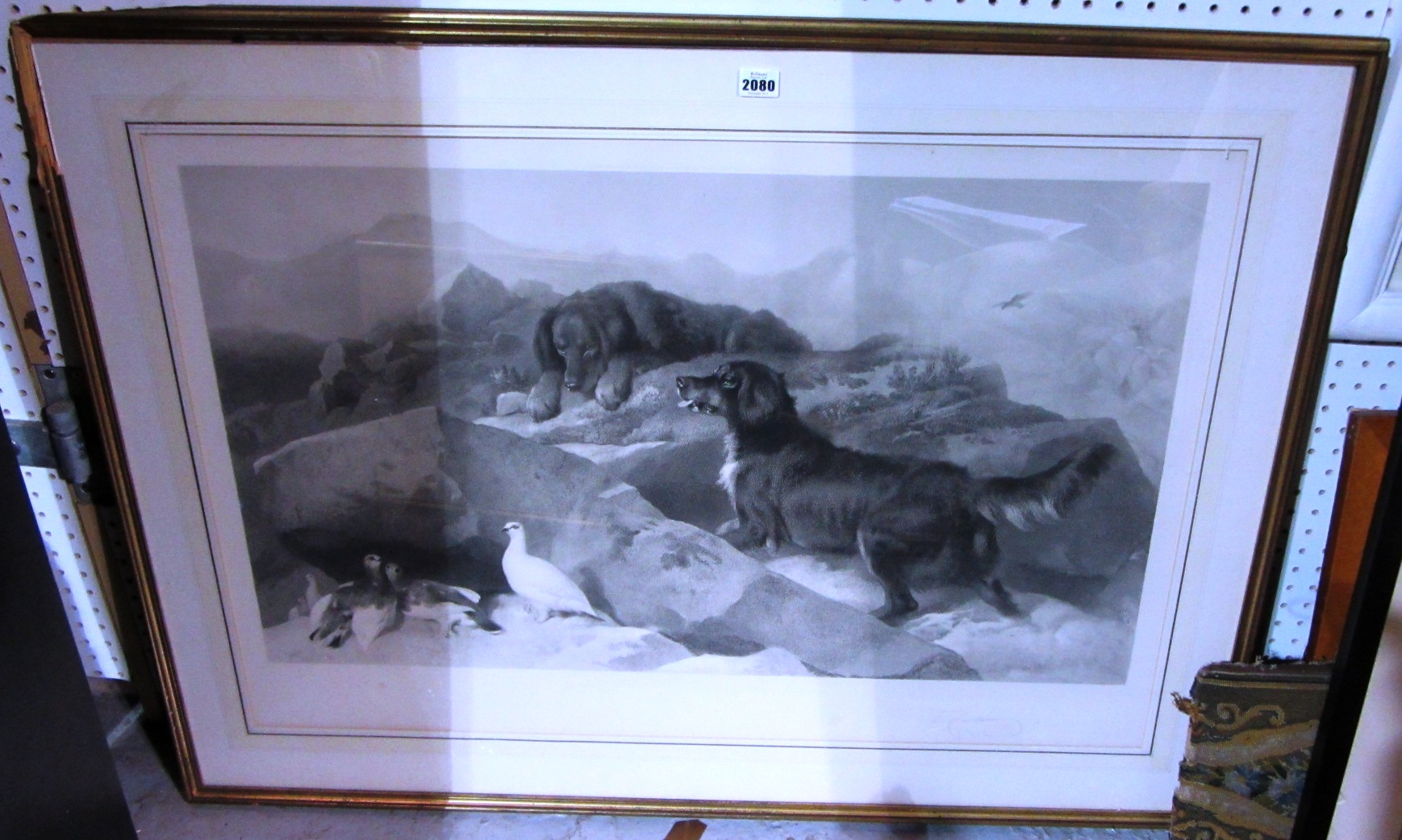 Appraisal: After Sir Edwin Landseer Spaniel and grouse engraving by Thomas