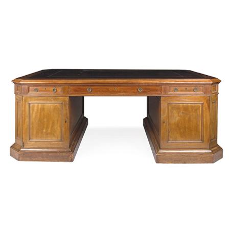 Appraisal: George III Style Mahogany Partner's Desk Estimate -