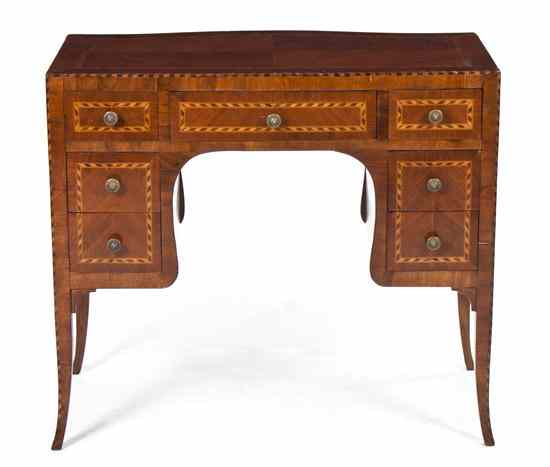 Appraisal: A Louis XVI Style Parquetry Lady's Writing Desk having a