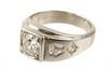 Appraisal: GENT'S RING - One old European cut diamond weighing approx