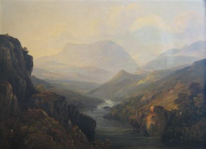 Appraisal: BRITISH SCHOOL first half of the th century LANDSCAPE WITH