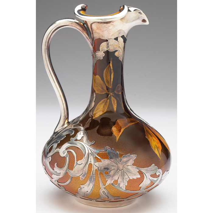 Appraisal: Good Rookwood ewer bulbous shape in a Standard glaze with