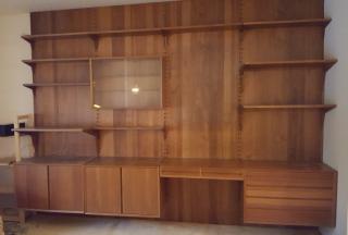 Appraisal: A Mid-Century Modern wall unit bookcase Likely Danish Mid- th