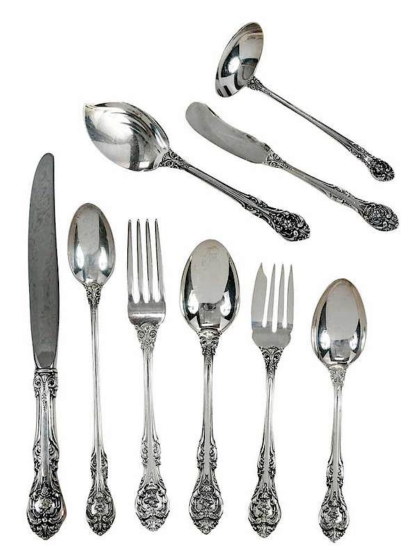 Appraisal: Gorham King Edward Sterling Flatware Pieces American th century including