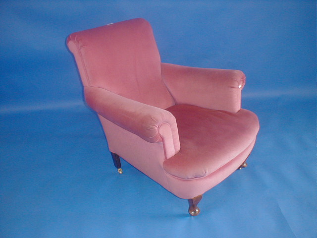 Appraisal: A late thC deep upholstered armchair