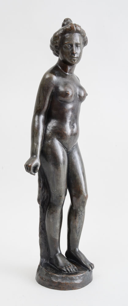 Appraisal: AFTER ARISTIDE MAILLOL - BAIGNEUSE DEBOUT Bronze with incised monogram