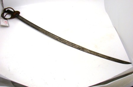 Appraisal: US M brass hilted heavy cavalry saber Blade has fullered