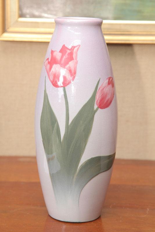 Appraisal: WELLER VASE Impressed artist signature on one side A Haubrich