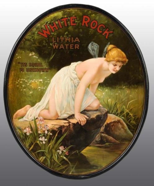 Appraisal: Tin Litho White Rock Water Sign Description Manufactured by Chas