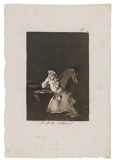 Appraisal: FRANCISCO JOS DE GOYA El de la rollona Aquatint and