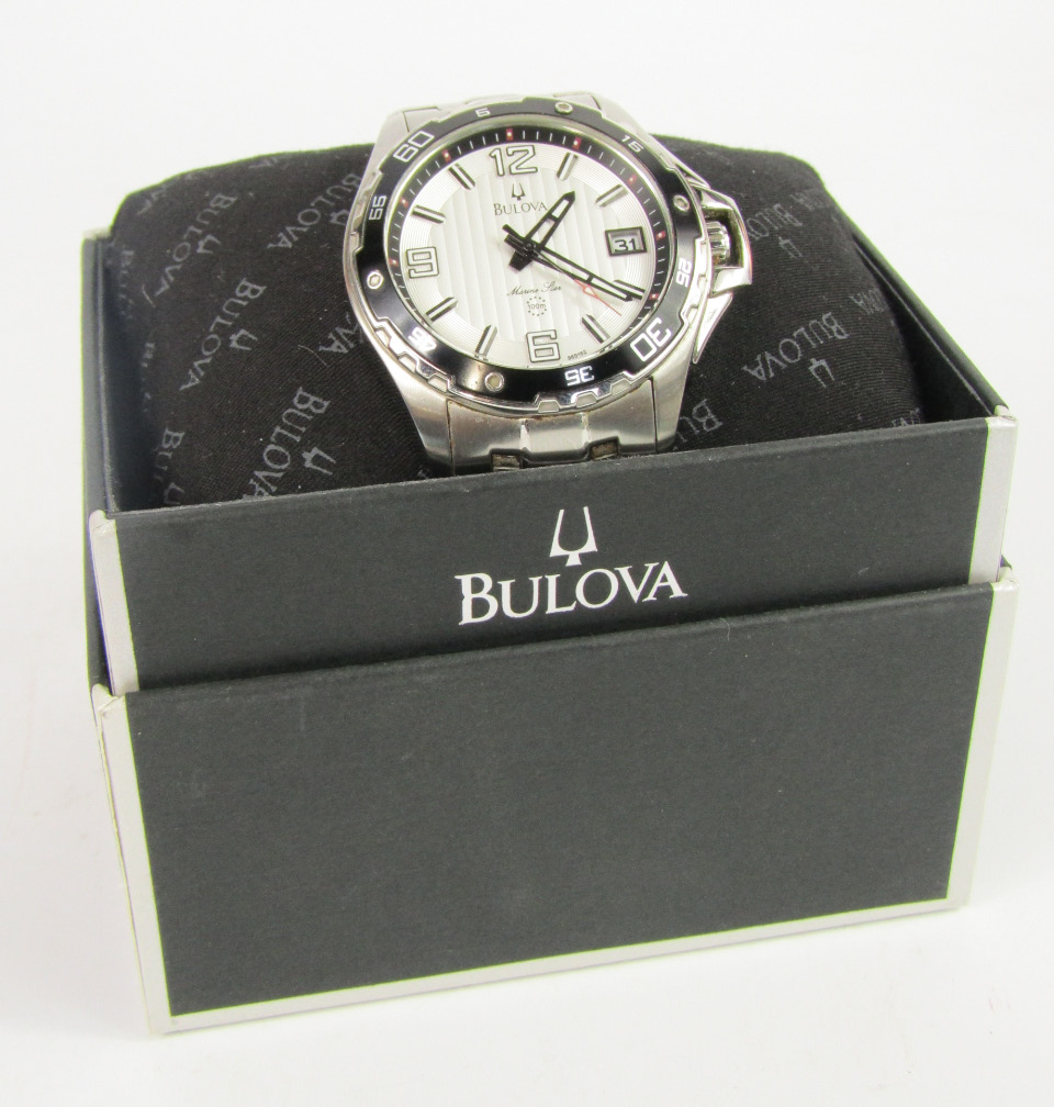 Appraisal: A Bulova stainless steel cased gentleman's Morning Star wristwatch circular