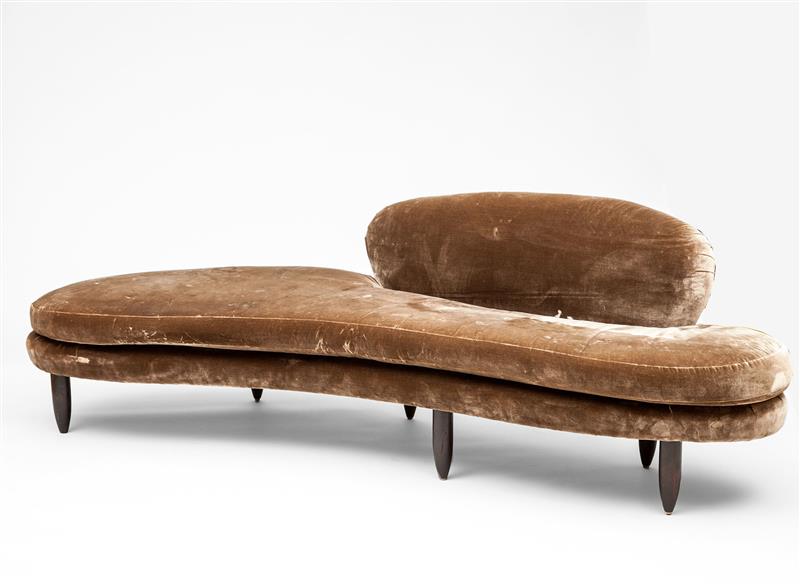 Appraisal: Pair of Sofas in the Style of Isamu Noguchi Brown