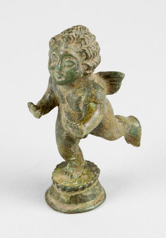 Appraisal: A small bronze sculpture of Cupido A small bronze sculpture