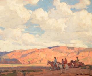 Appraisal: EDGAR PAYNE - Arizona Country oil on canvas x inches