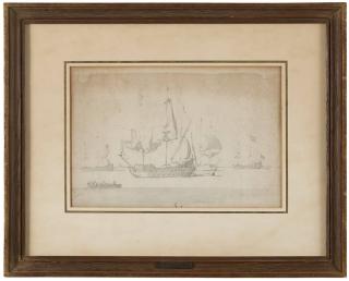 Appraisal: Willem Van de Velde I Dutch ships at anchor off