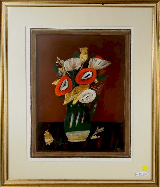 Appraisal: Corneliu Petrescu Still Life Mixed Media Corneliu Petrescu Romanian -