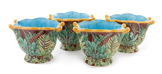 Appraisal: Sale Lot A Collection of Four Majolica Jardinieres th century