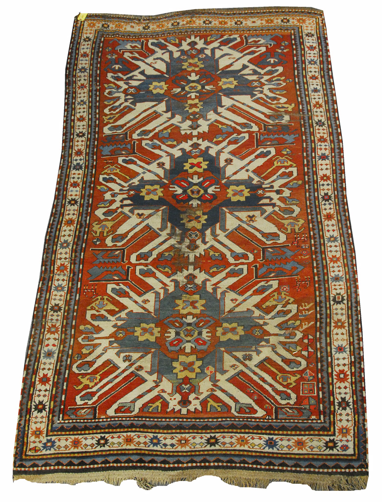 Appraisal: EAGLE KAZAK RUG Caucasus circa feet inches x feet inches