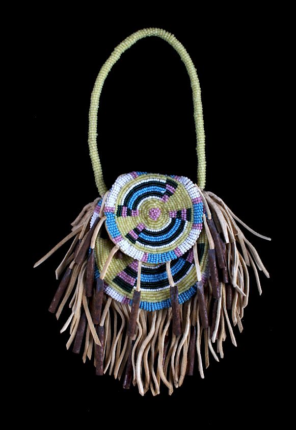 Appraisal: Plains Native American Indian Beaded Bag This is a Plains