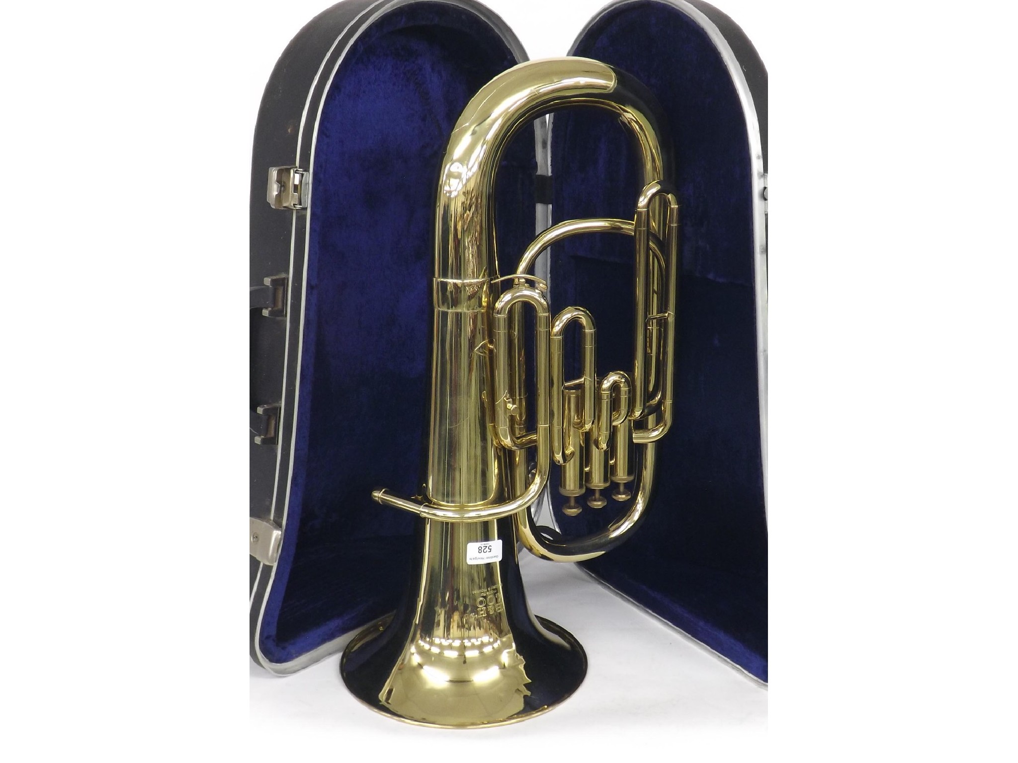 Appraisal: B H gold lacquered euphonium ser no hard case