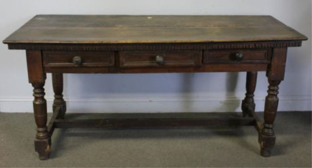 Appraisal: th Century Italian Drawer Table From a Scarsdale NY estate