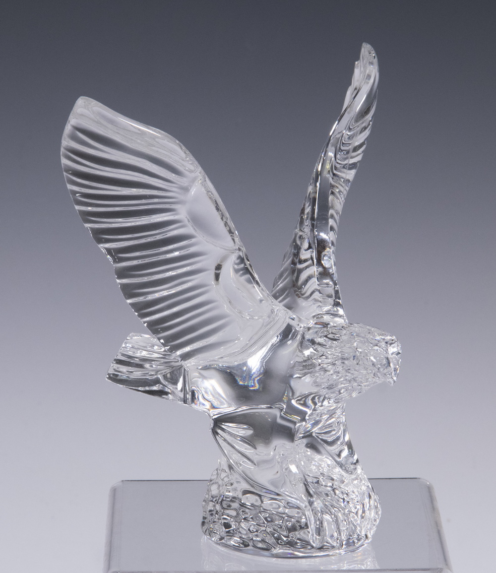 Appraisal: WATERFORD EAGLE SCULPTURE Irish Cut Crystal Figure of a Spread