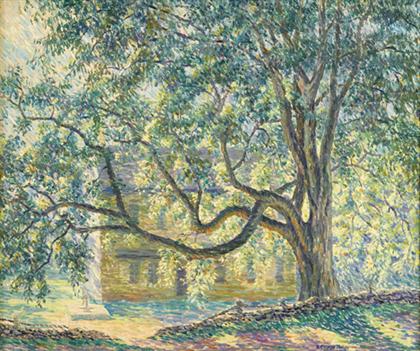 Appraisal: SAMUEL GEORGE PHILLIPS american - HOUSE IN THE SHADE OF