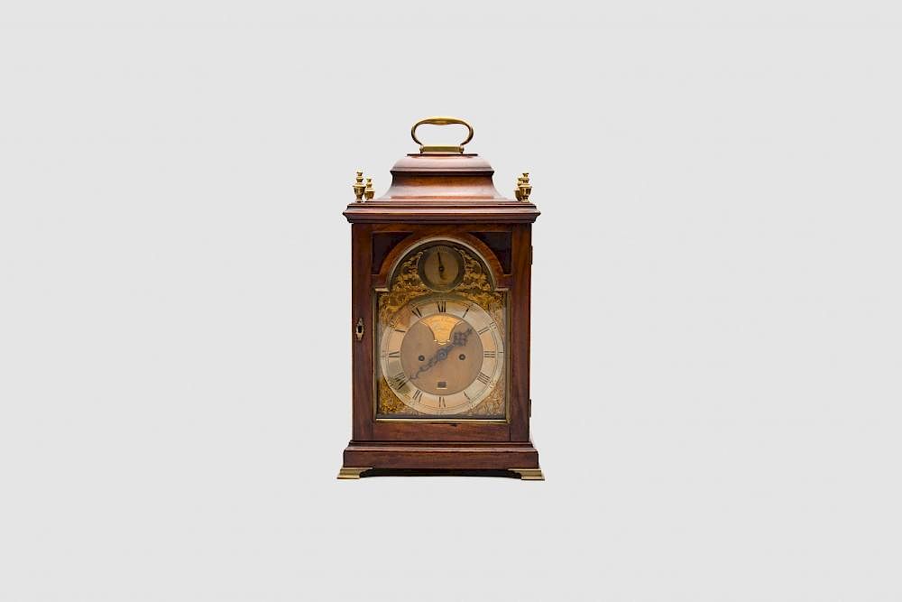 Appraisal: Early Georgian MahoganyTable Clock James Chater London ca Early Georgian