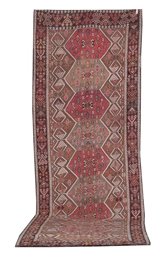 Appraisal: Turkish Kilim carpet circa ' x '