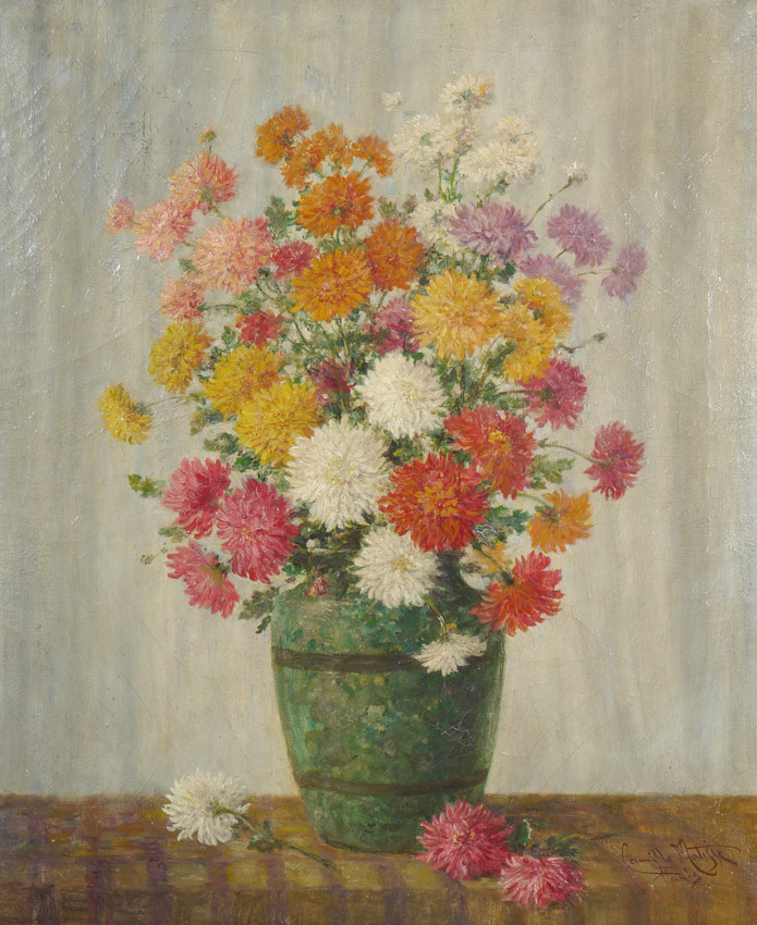 Appraisal: MATISSE Camille French th Century Still Life Bouquet of Carnations