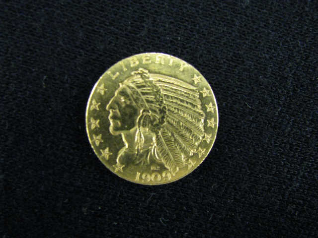 Appraisal: -D U S Indian Head Gold Coin A U