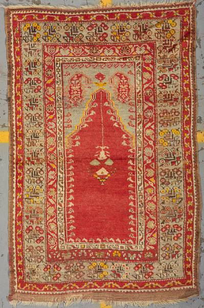 Appraisal: A Turkish rug size approximately ft in x ft