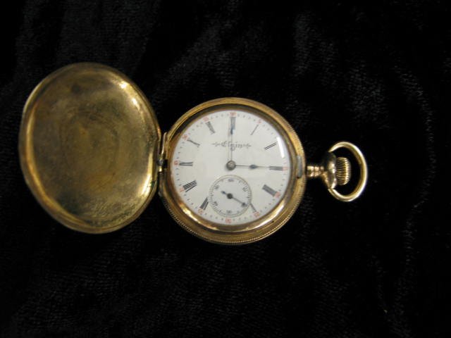 Appraisal: Elgin Pocketwatch k gold-filled hunting case pendant size working