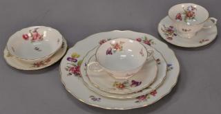 Appraisal: Krautheim Selb Bavaria porcelain dinner set Norina total pieces Krautheim