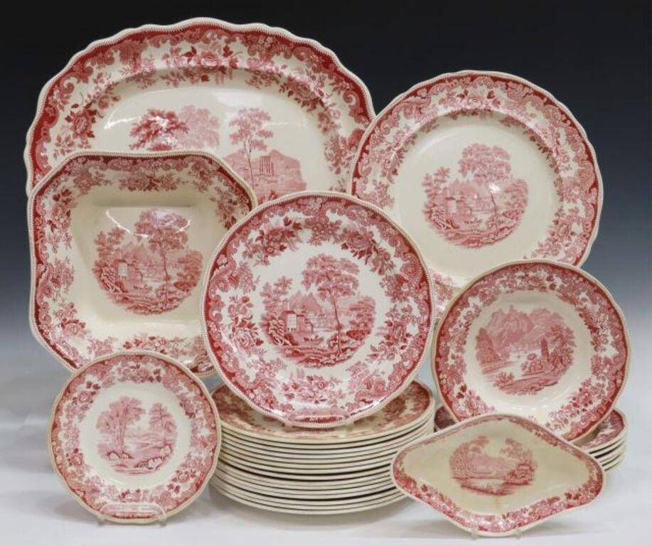 Appraisal: lot of English Staffordshire partial dinner service Copeland Spode in