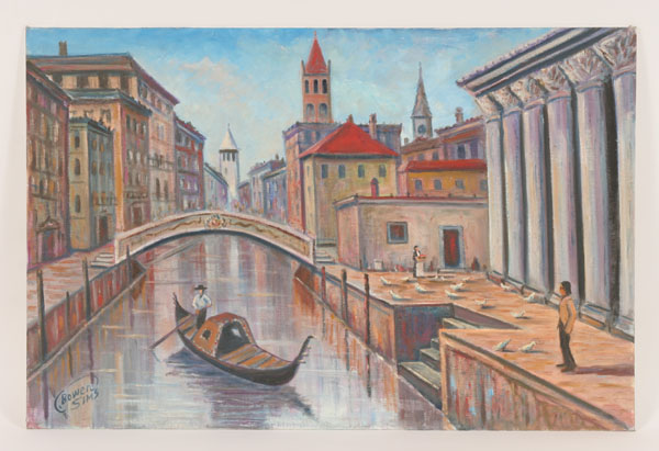 Appraisal: Charles Bowen-Sims American - Venice canal scene Oil on board