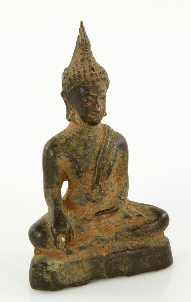 Appraisal: - Thai Sitting Sukhothai Bronze Sitting bronze Thailand Sukhothai period