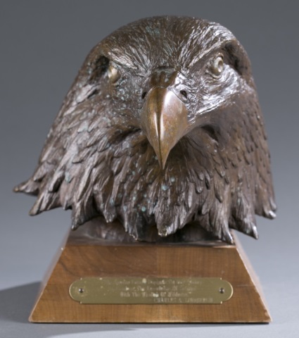 Appraisal: W H Turner American Virginia b Bronze Eagle head Affixed