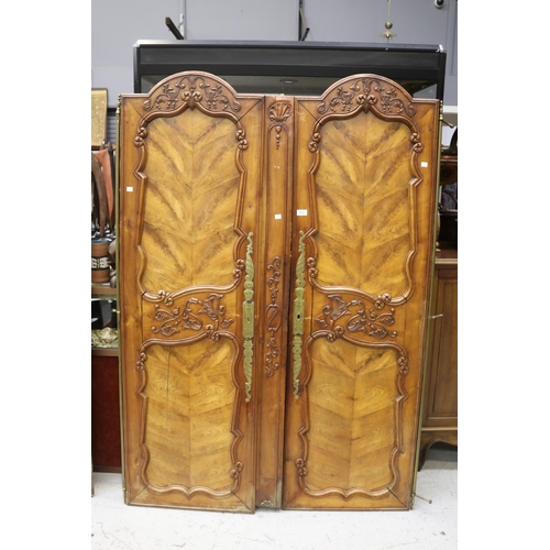 Appraisal: Pair of antique th century French armoire doors approx cm