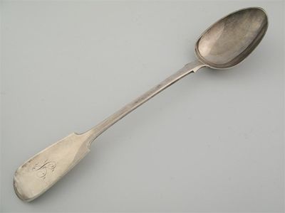 Appraisal: A Victorian fiddle basting spoon initialled 'S' by Charles Lias