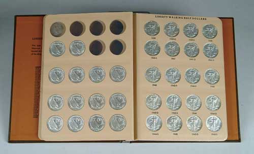 Appraisal: COIN COLLECTION OF BU U S WALKING LIBERTY HALVES Wonderful