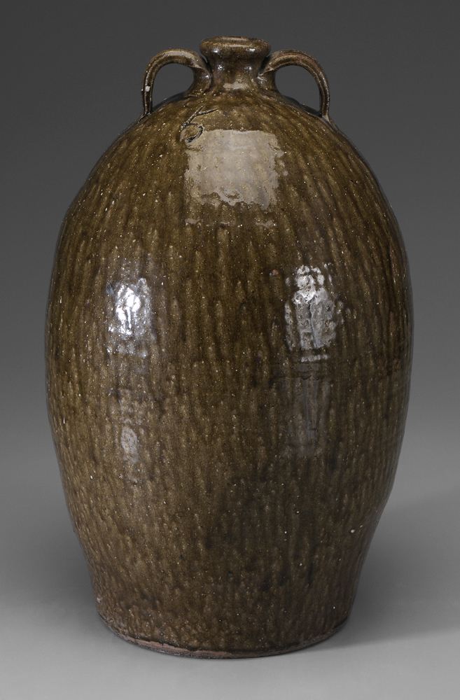 Appraisal: Alkaline-Glazed Stoneware Jar attributed to North Georgia mid th century