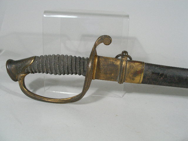 Appraisal: Ames Civil War M Foot Officer's Sword etched blade w