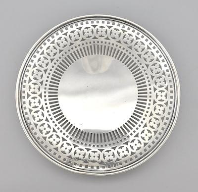 Appraisal: A Sterling Silver Reticulated Dish by Wallace A footed dish